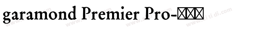 garamond Premier Pro字体转换